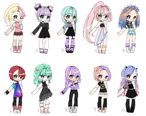 Pastel Goth Adopt Batch 2 [OPEN]