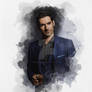 Tom Ellis as Lucifer WaterColor Paint