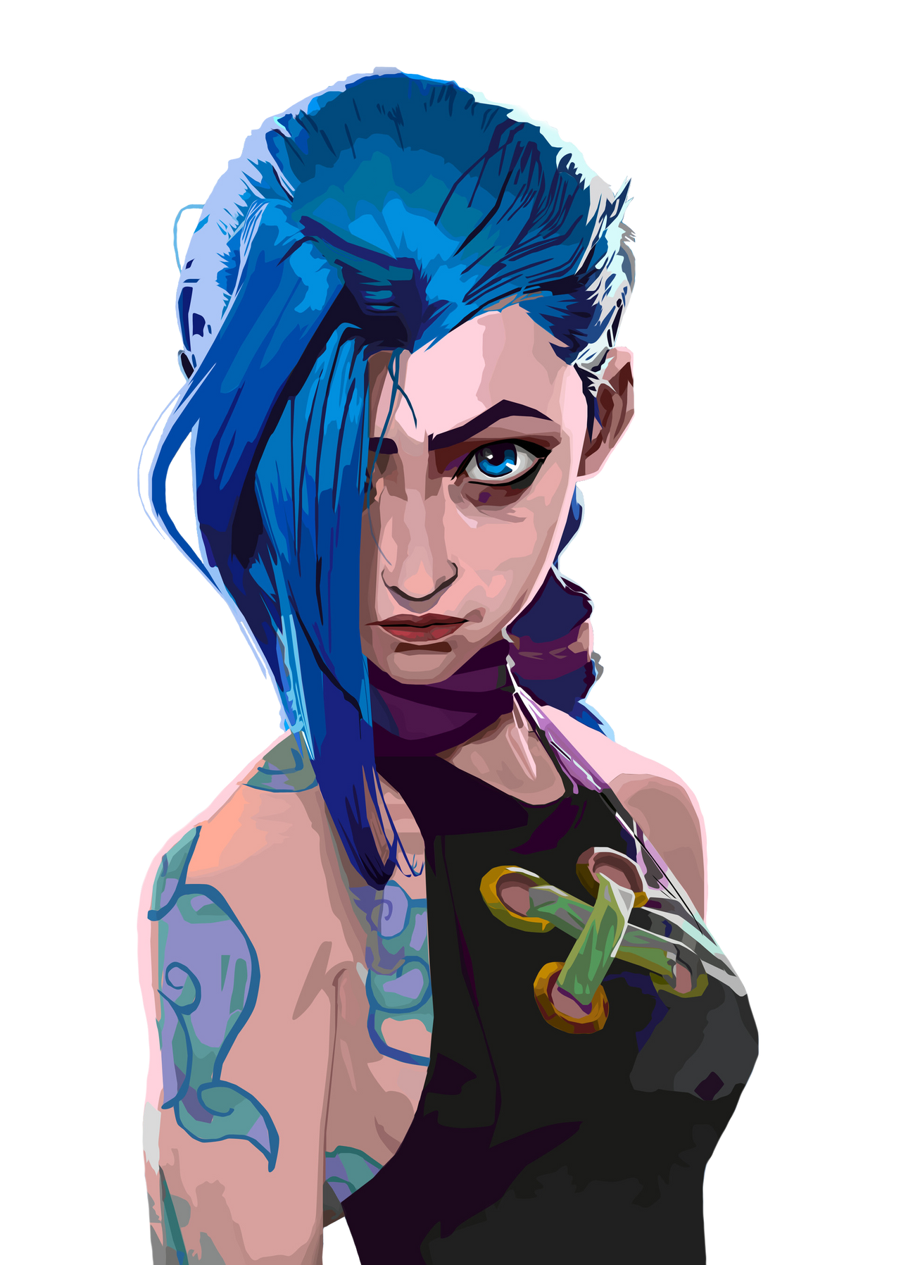Arcane Jinx Render by Danic574 on DeviantArt