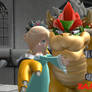 Bowser and Rosalina's Loving Moment