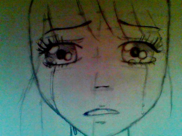 Sad Anime Girl Face By Whitwhoo2x On Deviantart