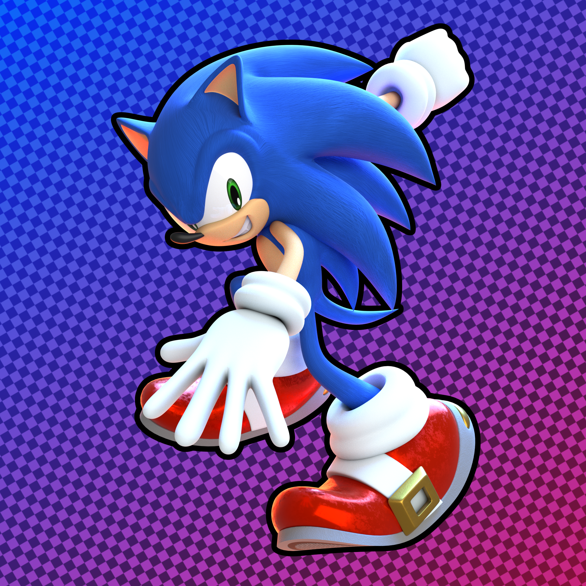 Sonic (Sonic Adventure 2 Trial Model) - Download Free 3D model by  Chistodrako._. (@oscar.lopez.riviello) [89a4c4f]