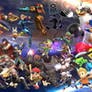 Super Smash Bros collage with BKGR