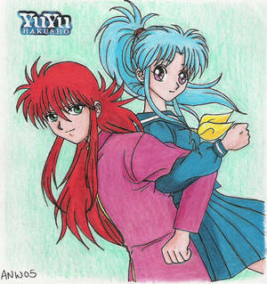 Kurama and Botan