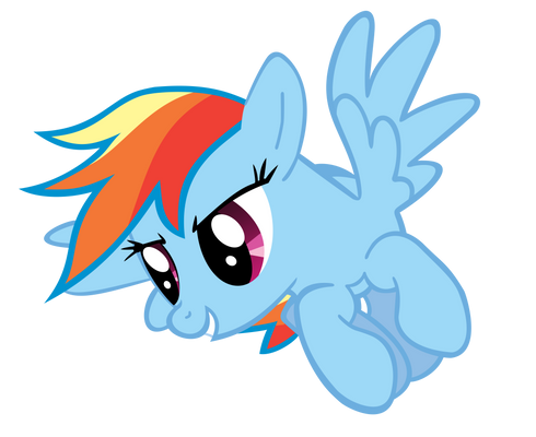 Flying Rainbow Dash