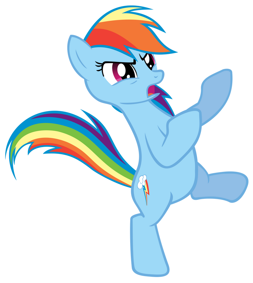 Rainbow dash - Put 'em up! by Bronyvectors