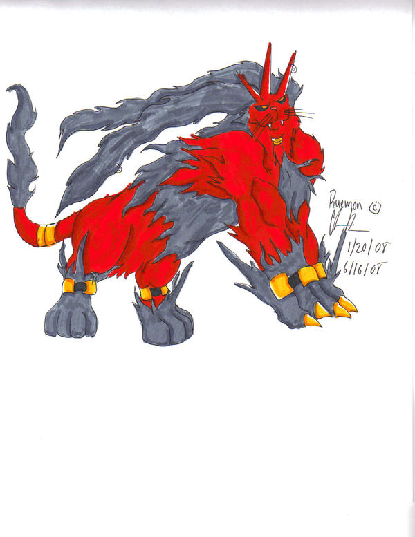 Ruemon colored by Phatmon on DeviantArt