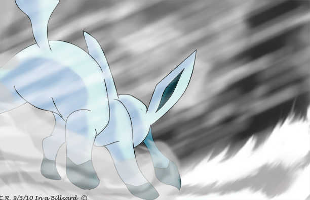 Glaceon In a Blizzard