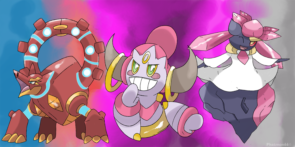 Volcanion Hoopa Diancie legends of Pokemon X and Y