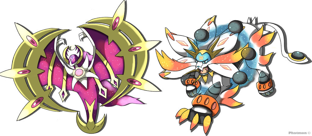 Solgaleo and Lunala fusion by MosasaurWorks on DeviantArt