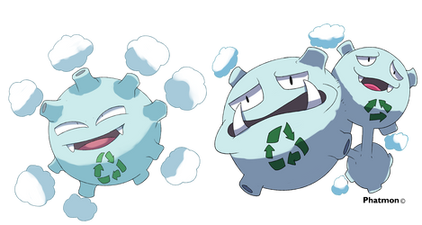 Alolan Koffing and Weezing