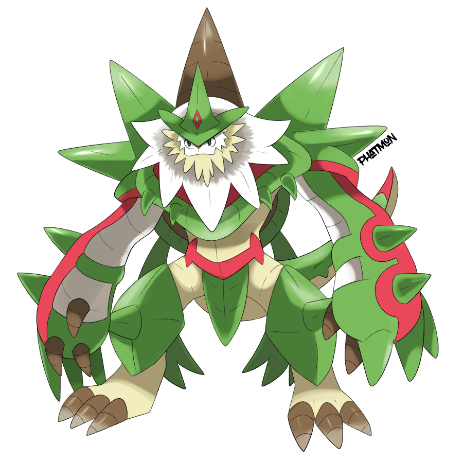 Chestnut Evolution Mega Chesnaught V2 by Phatmon on DeviantArt