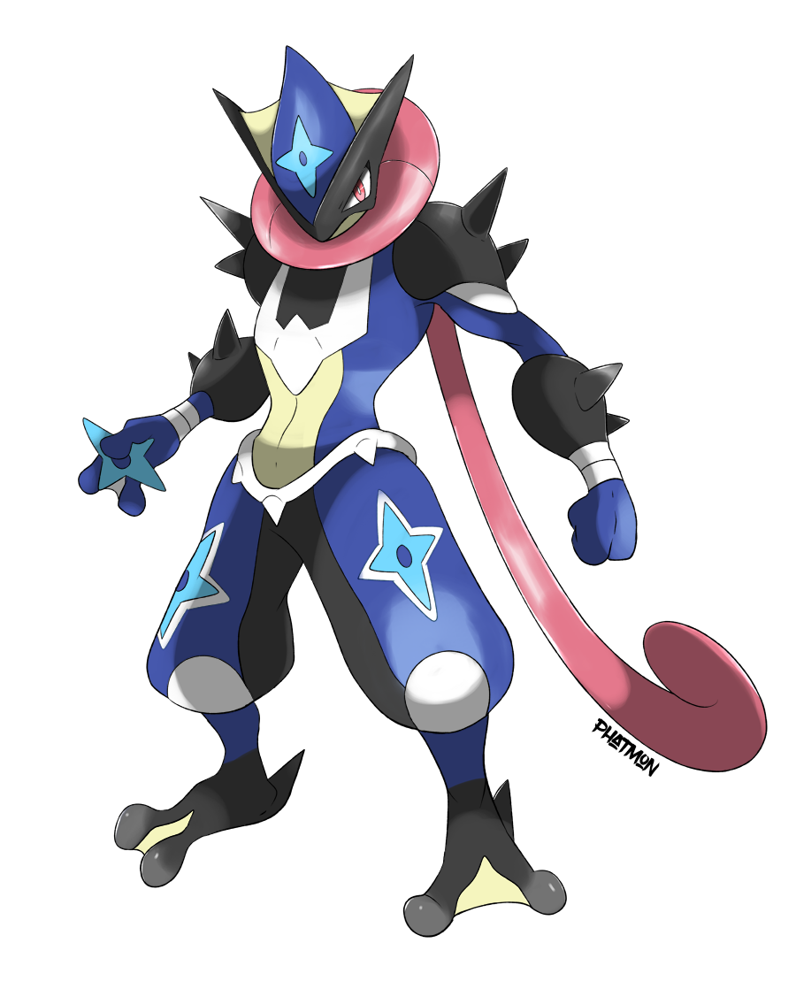 Mega Greninja (inspired by Ash Greninja) V2 by oooos on DeviantArt