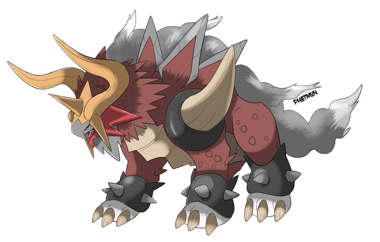 Entei Forms Paradox Entei -Burning Brute by Phatmon on DeviantArt