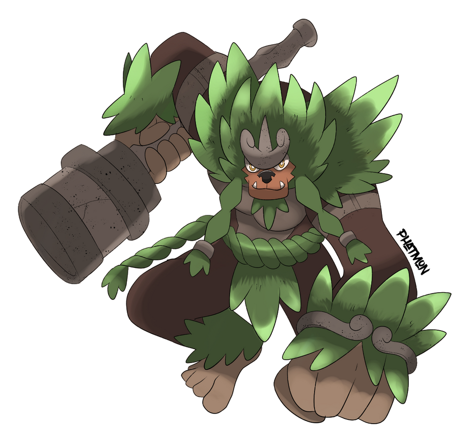 Purple Rillaboom Primal Beat -Rillaboom Paradox (Past) by Phatmon on DeviantArt