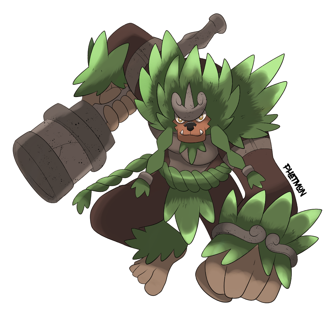 Relistic Rilaboom Primal Beat -Rillaboom Paradox (Past) by Phatmon on DeviantArt