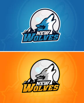 Logo for the NEW WOLVES gaming