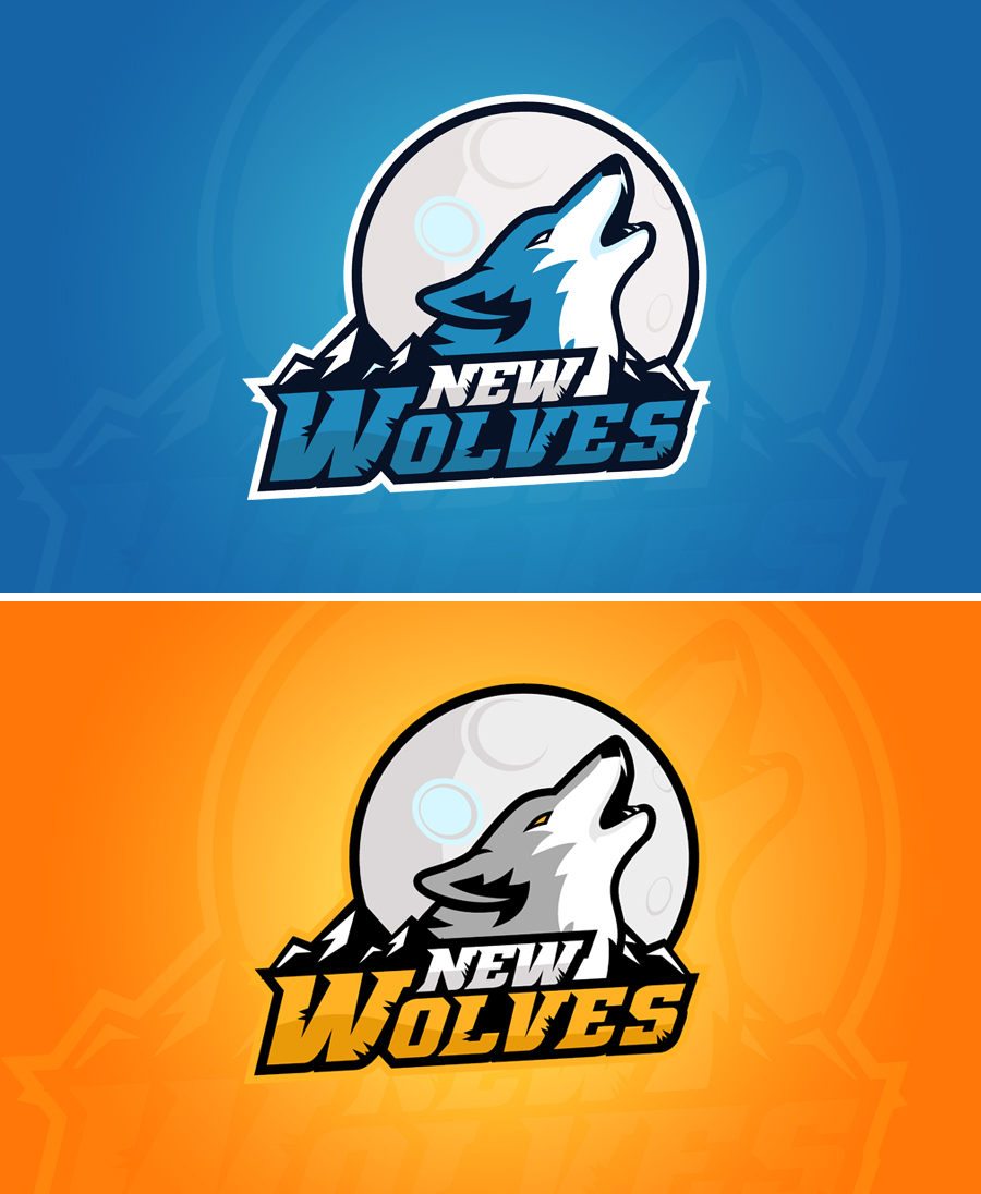 Logo for the NEW WOLVES gaming