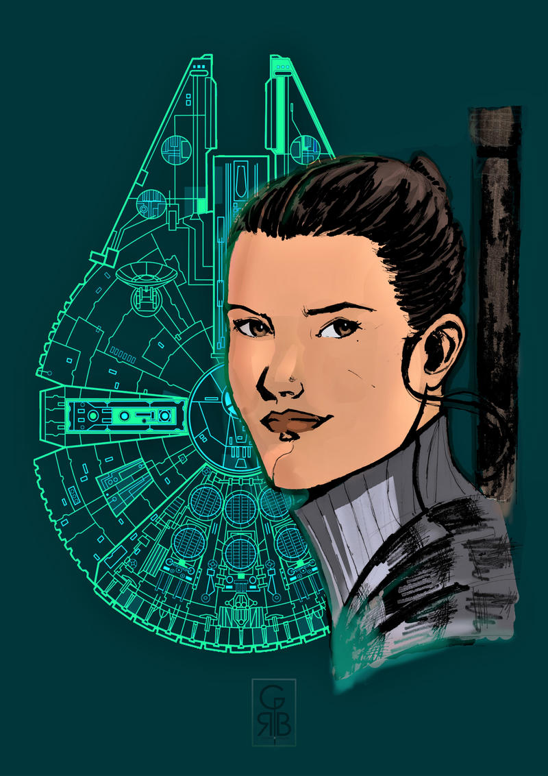 Rey - Star Wars illustration by Gabrielrb91 on DeviantArt