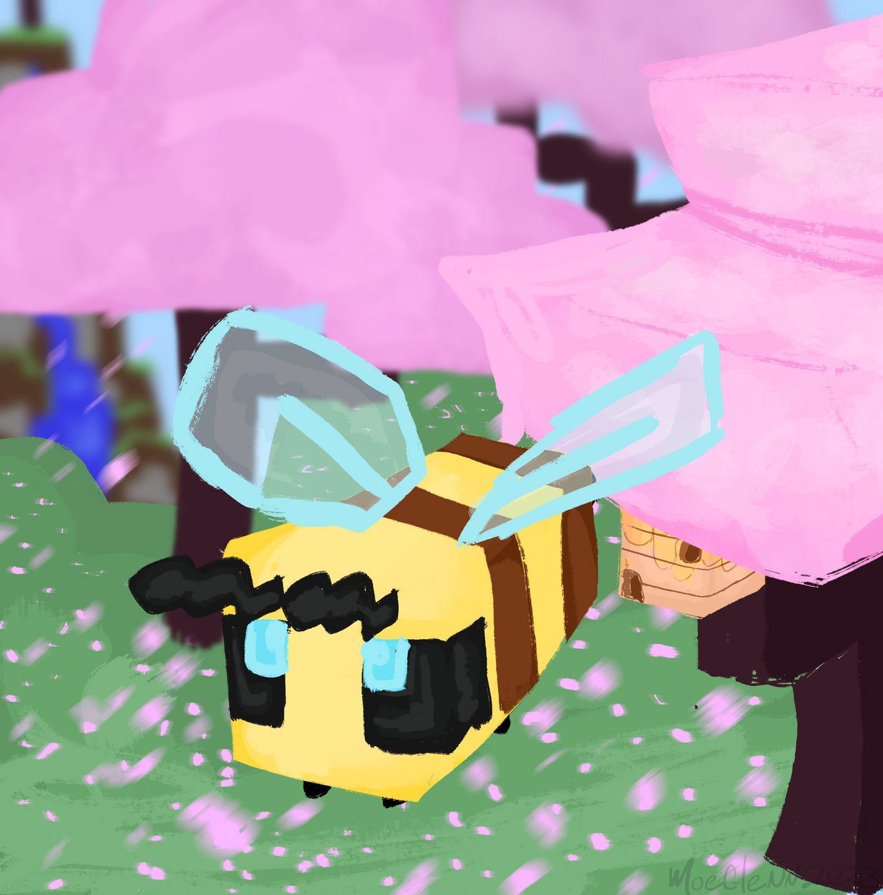 Minecraft Bee by necroticdelay on DeviantArt