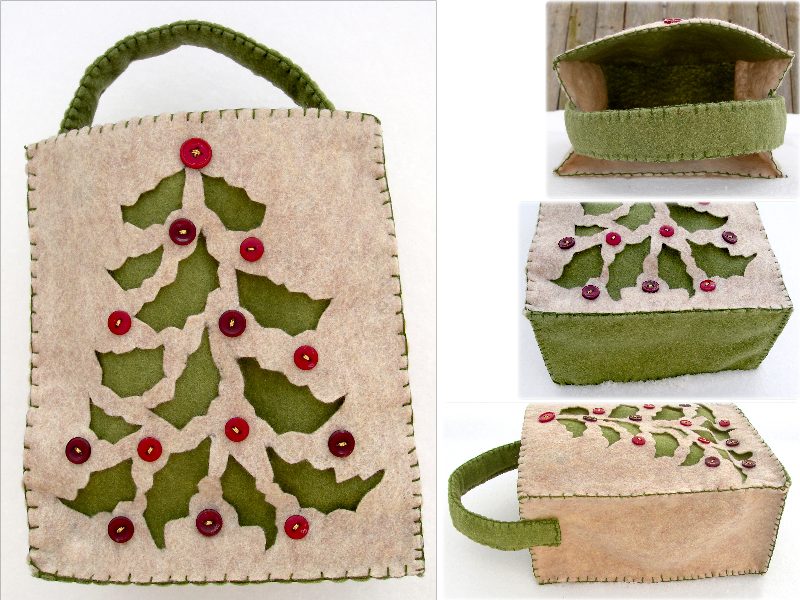 Holly Tree Felt 'Gift Bag'