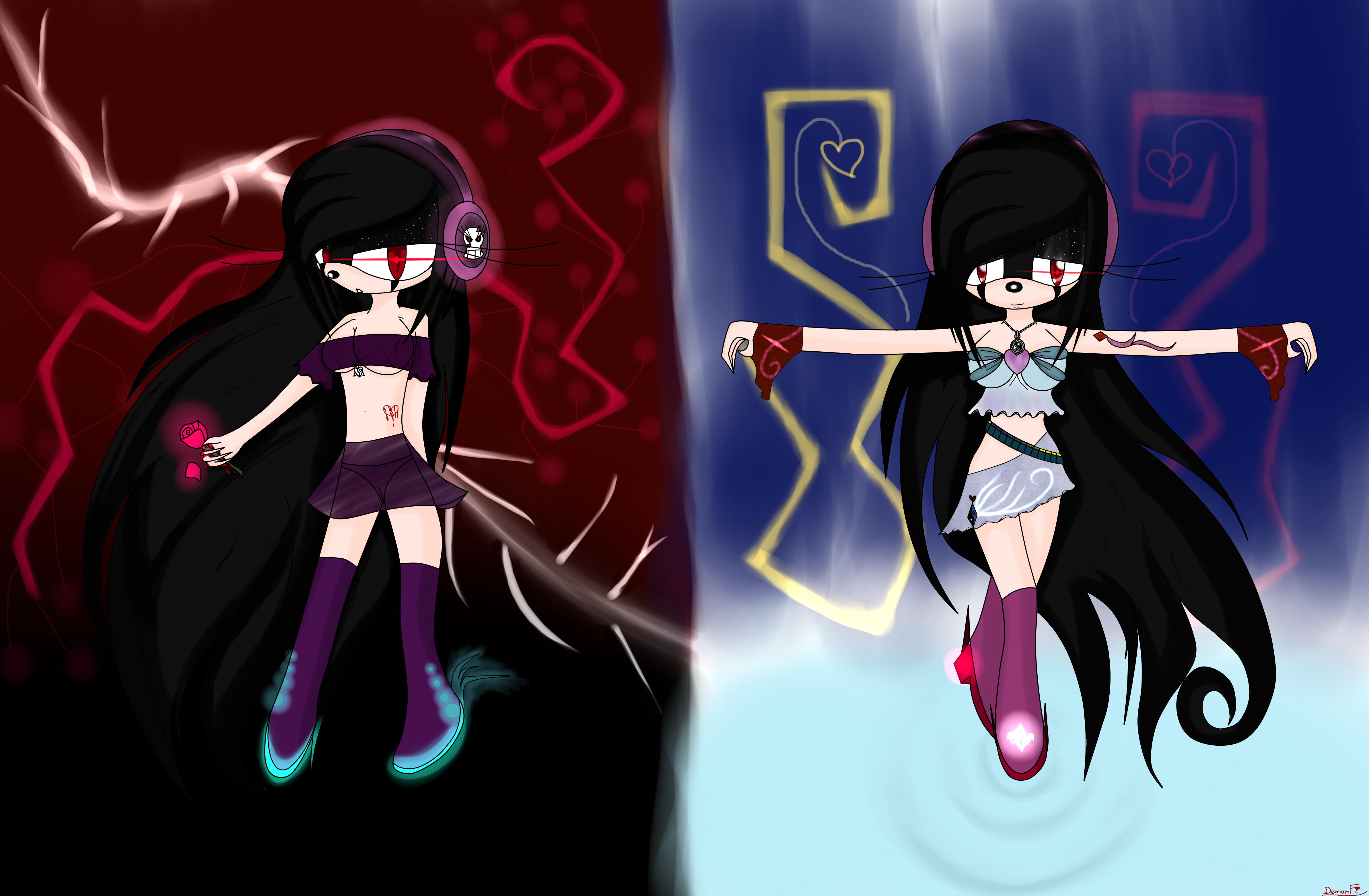 My 2 Side...+ SpeedPaint (2 Video's)