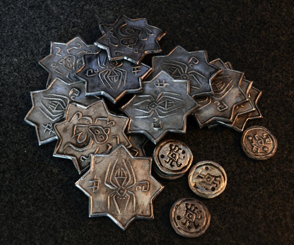 Drow Coin Pile of drow coins by Zidra on DeviantArt
