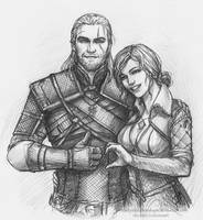 Geralt and Triss Merigold