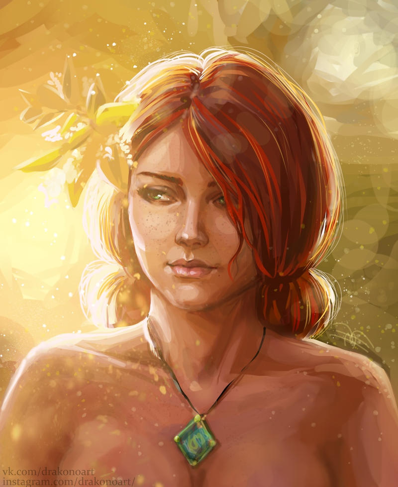 Trisc Deviantart Triss by NastyaSkaya on DeviantArt