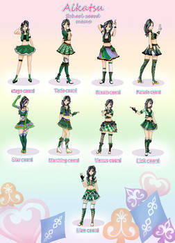 Dawn's school idol coords