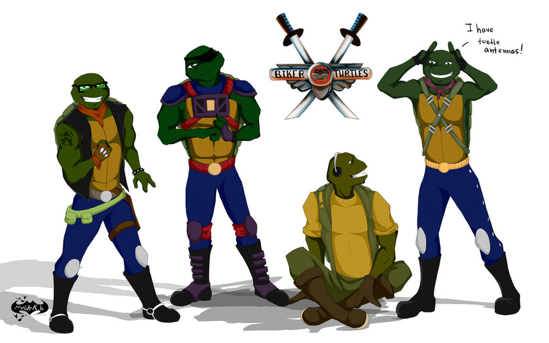 Biker Turtles: Gift by Mashak-B on DeviantArt