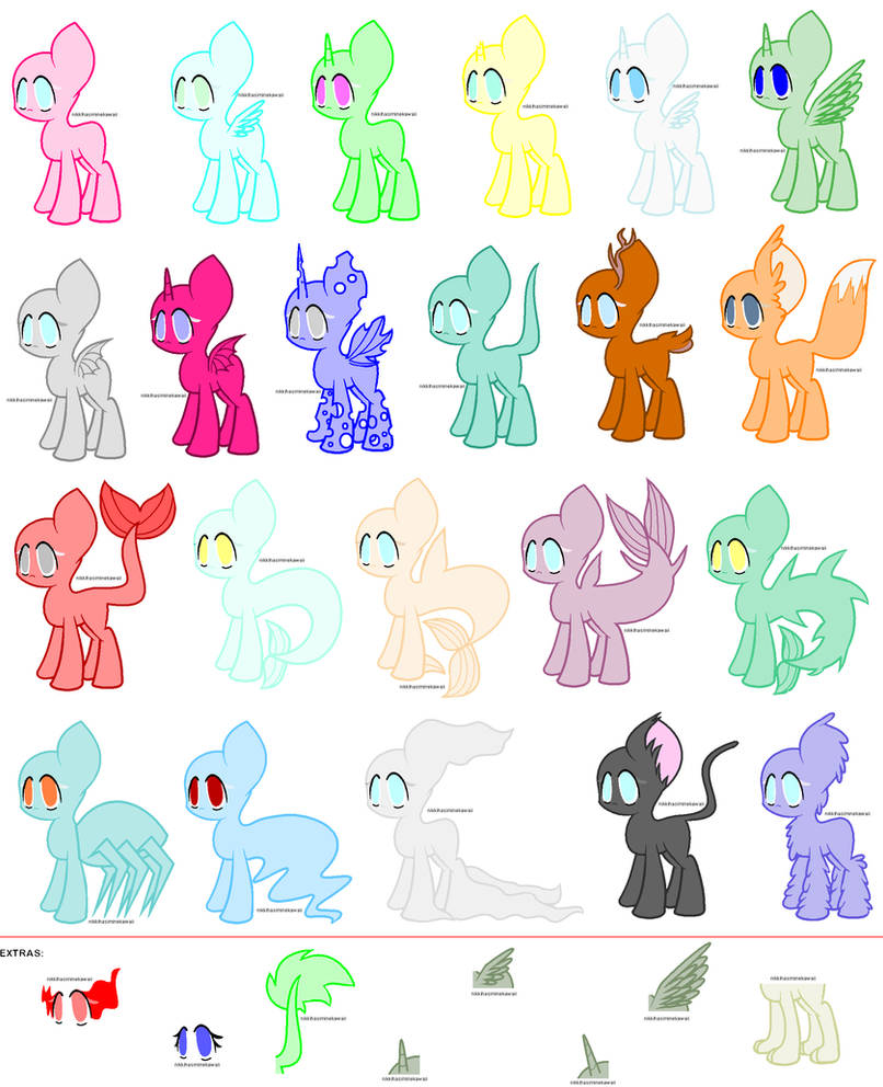 All Races Base Multi Race by xylkaii on DeviantArt