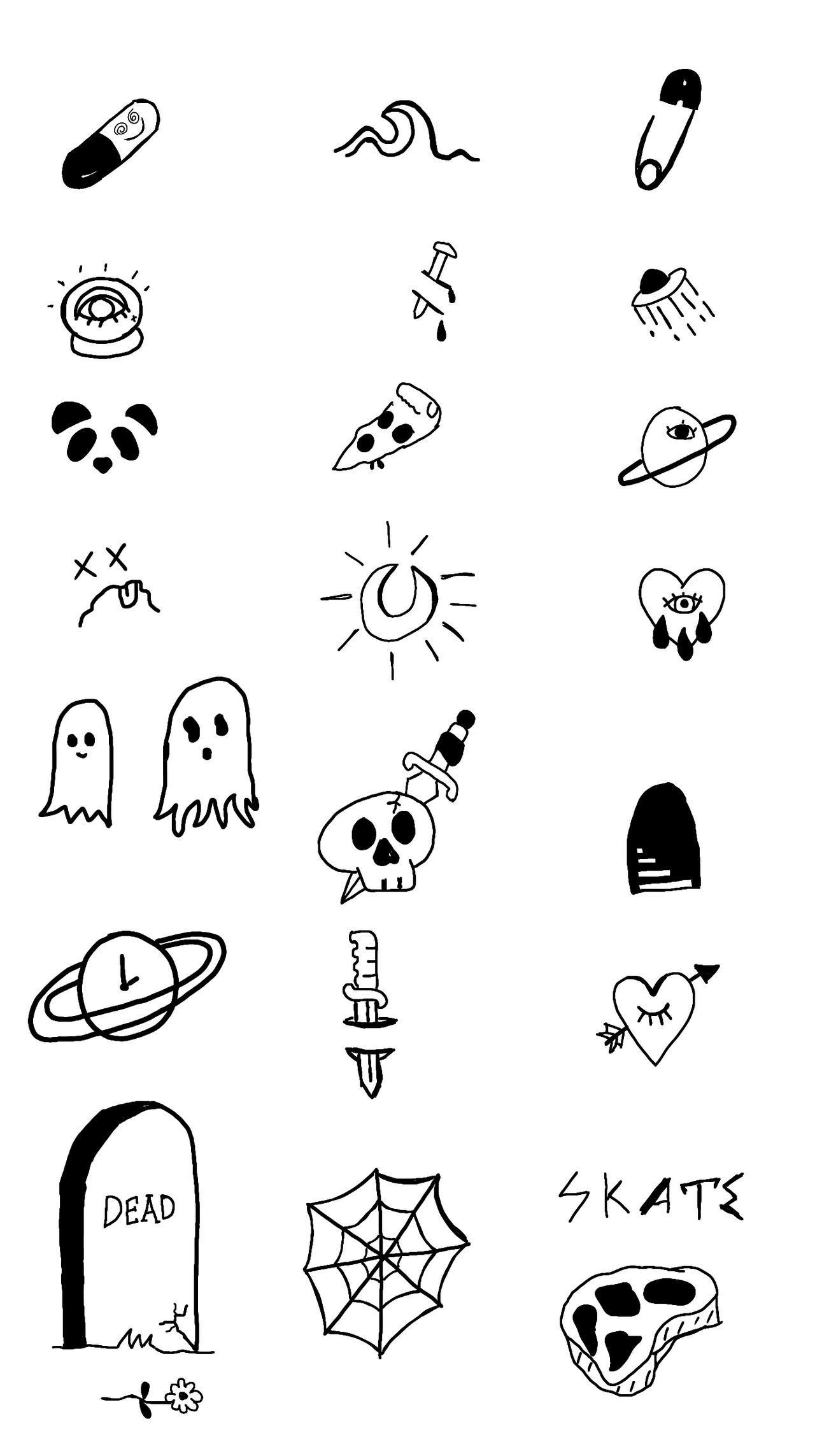 Flash Tattoo Sheet #2 by BleachedTongue on DeviantArt