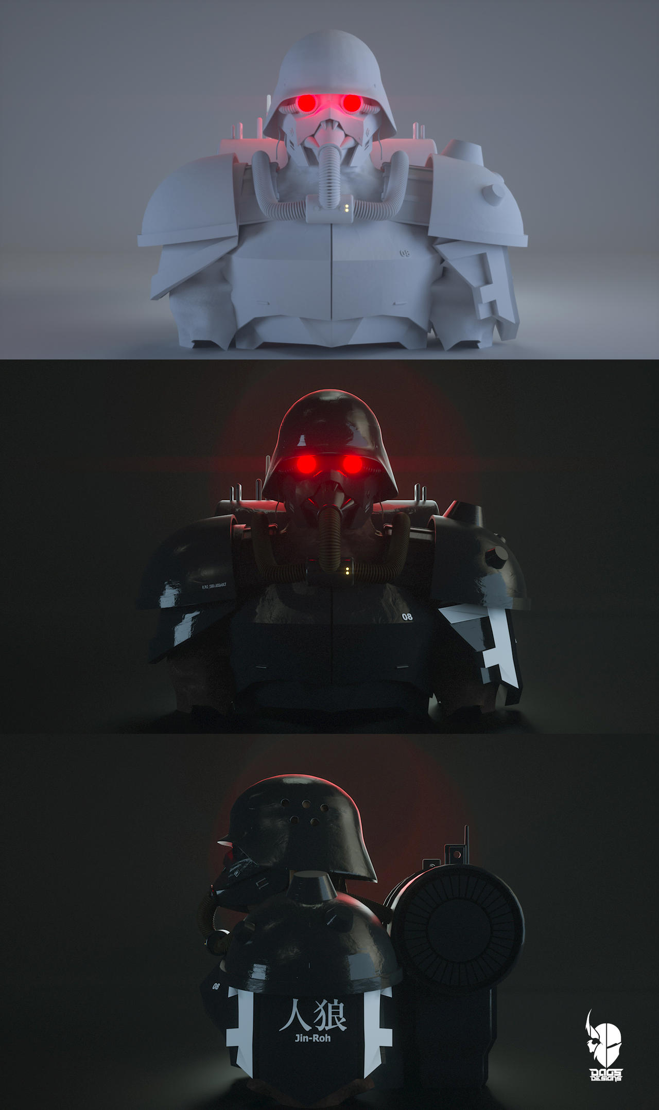 JIN-ROH 3d by dags88crusader on DeviantArt