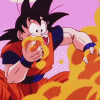 Goku eats clouds