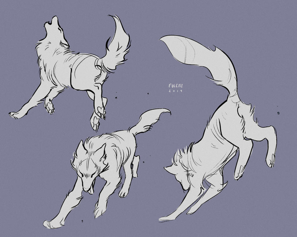 Wolf Poses by Fulemy on DeviantArt