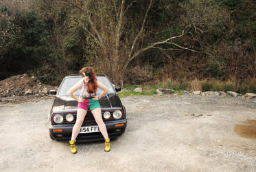 Girl and car