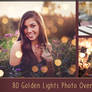 80 Golden Lights Photo Overlays