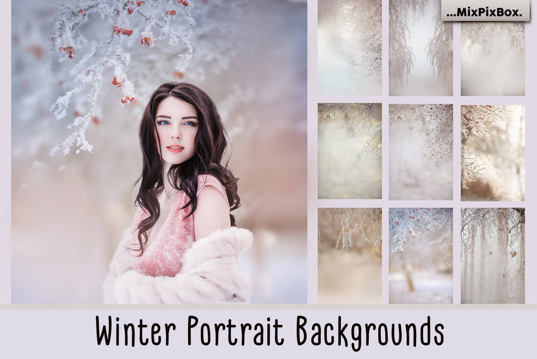 Winter Portrait Backgrounds by MixPixBox on DeviantArt