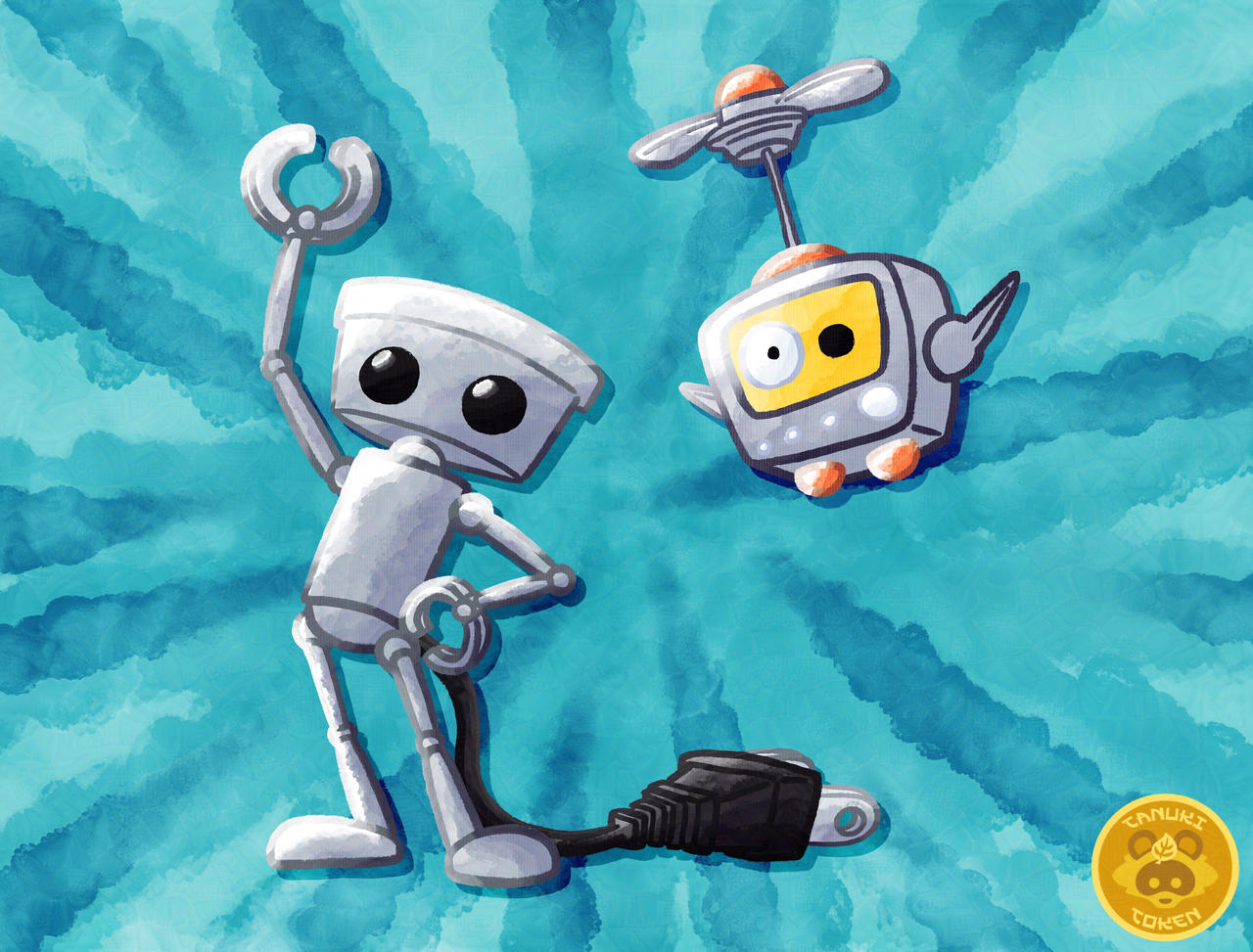 Chibi-Robo and Telly Vision by TanukiToken on DeviantArt