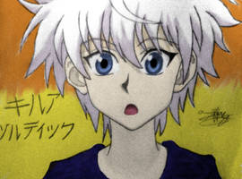 Killua colored with background