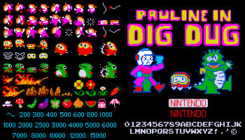 DK Pauline in Dig Dug II (ROM Hack) by JeovanyNetwork1992 on DeviantArt