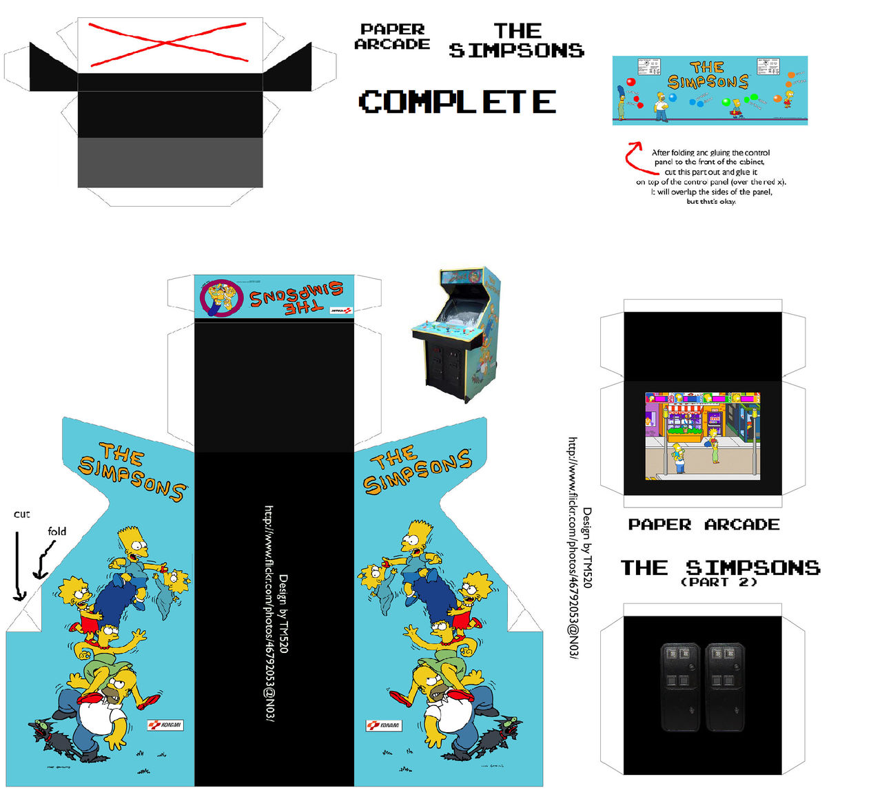 Paper Arcade: The Simpsons Arcade by JeovanyNetwork1992 on DeviantArt