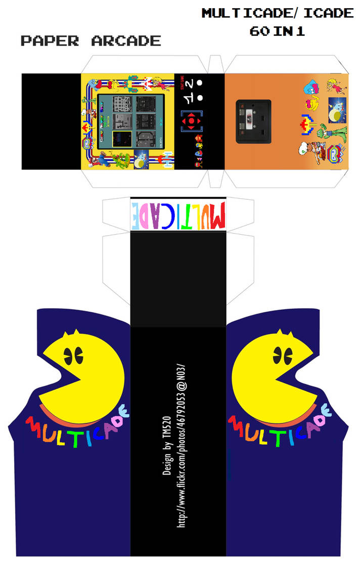 Paper Arcade: 60 in 1 iCade by JeovanyNetwork1992 on DeviantArt