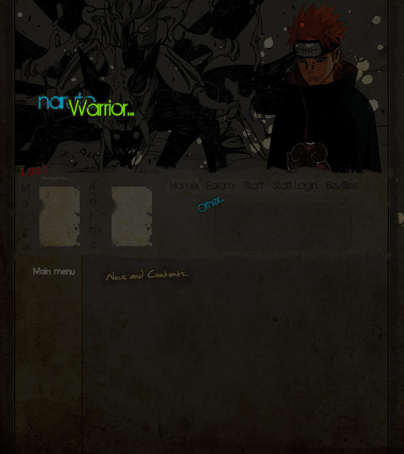 Naruto Compound Layout Naruto layout site by Alexmind on DeviantArt