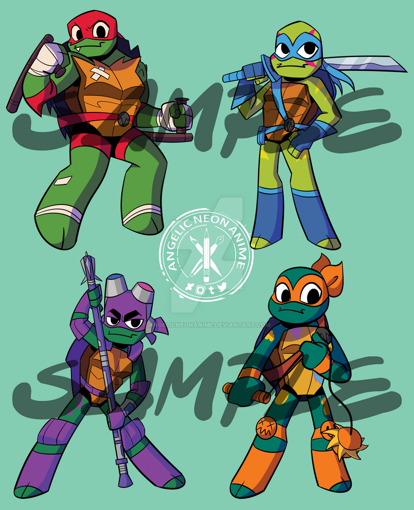 ROTTMNT Keychains by AngelicNeonAnime on DeviantArt