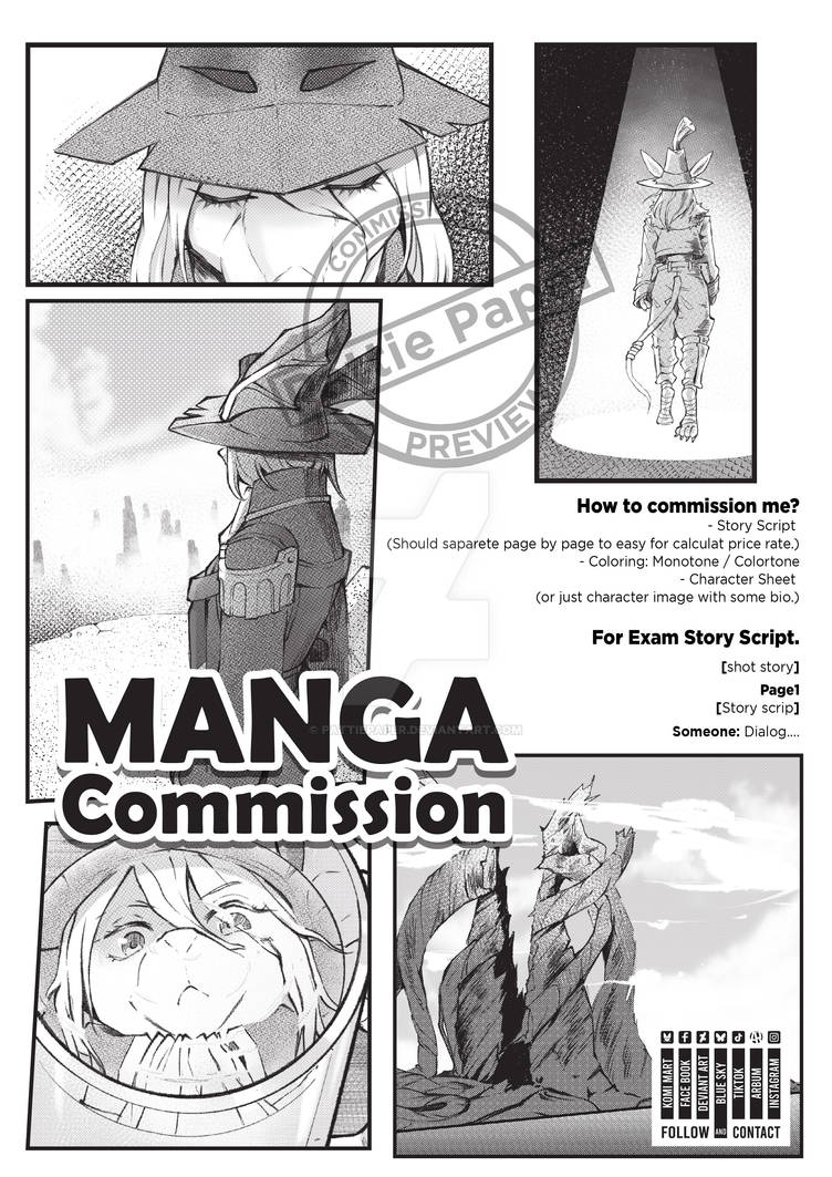Commission Preview Preview Commission: Manga by PattiePaper on DeviantArt
