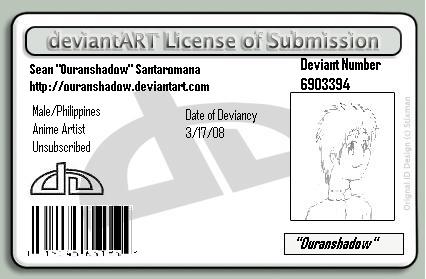 My DeviantArt License