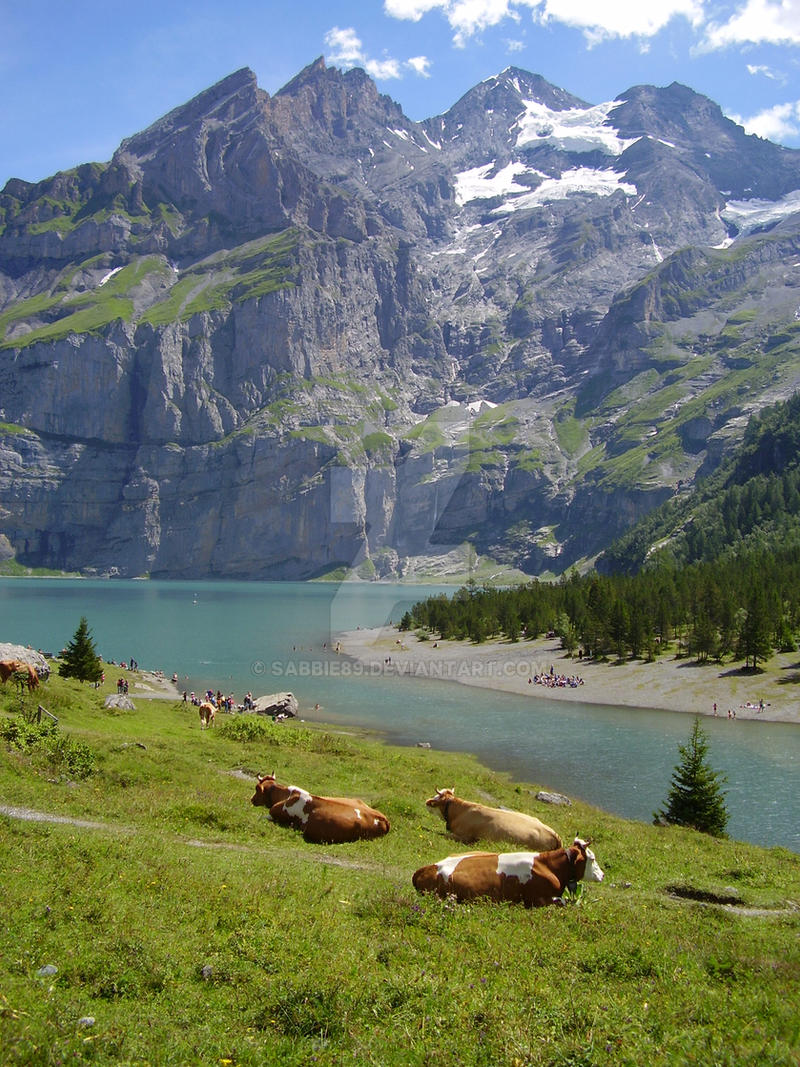 Oeschinensee or Oeschinen Lake