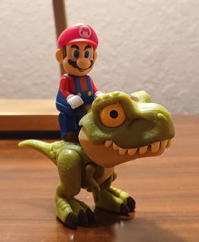 Mario And Tiny Rex